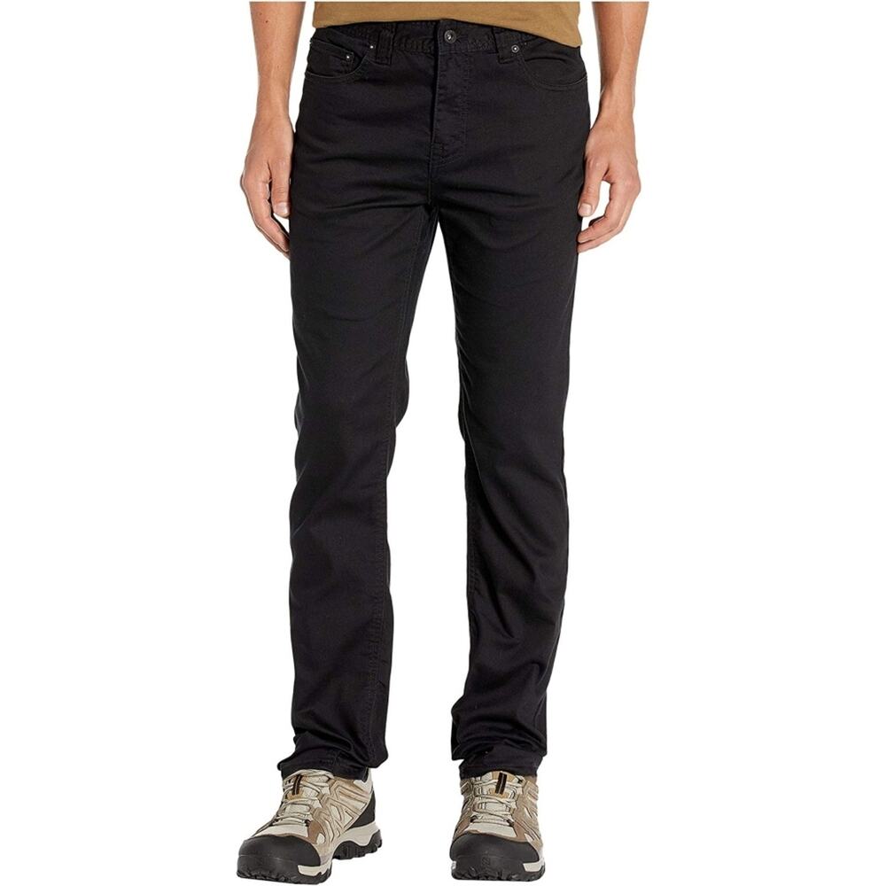 prAna Men's Bridger Jeans Size 40x34 Slim Fit Black Organic Cotton Stretch NEW